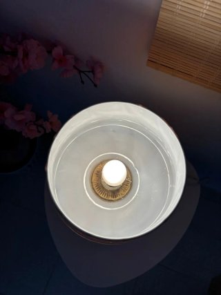 Lampada retrò in vetro anni '60/'70 vintage