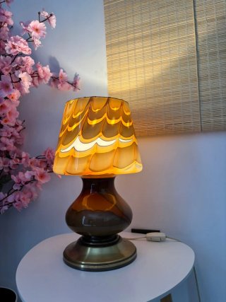 Lampada retrò in vetro anni '60/'70 vintage