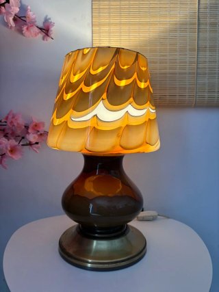 Lampada retrò in vetro anni '60/'70 vintage