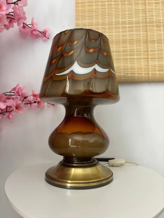 Lampada retrò in vetro anni '60/'70 vintage