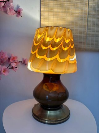 Lampada retrò in vetro anni '60/'70 vintage
