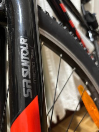 Bicicleta Trek Montaña Negra Roja