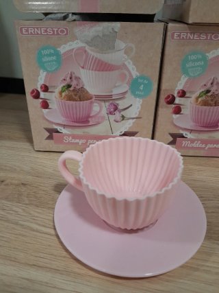 12 Moldes Taza Plato Cupcakes ERNESTO