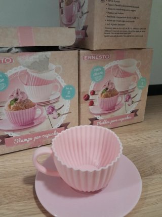 12 Moldes Taza Plato Cupcakes ERNESTO