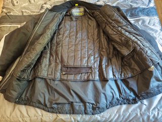Chaqueta de moto negra MAGNA