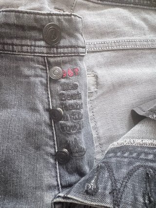 Vaqueros Tramarossa grises talla 38 cinturón: 43cm