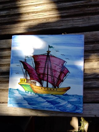 Lote 3 azulejos antiguos vintage