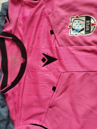 Camisetas Árbitro Macron Amarilla y Rosa
