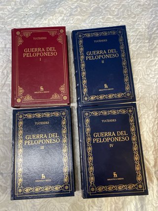 Historia de la Guerra del Peloponeso Tomos I-IV