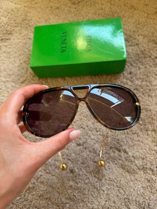 Gafas Bottega Veneta Drop Aviator Tortoise Gold