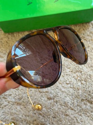 Gafas Bottega Veneta Drop Aviator Tortoise Gold