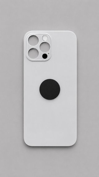 Cover posteriore in vetro per iPhone 12 Pro - Bianco/Argento