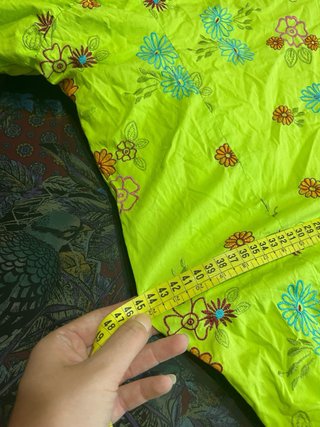 Traje Flamenca Verde Bordado Flores