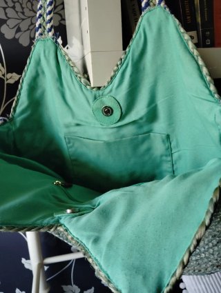 Bolso Abaccino Gran Capacidad Azul/Verde