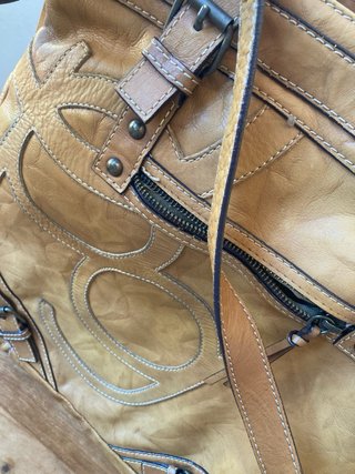 Bolso Purificación García Piel Beige