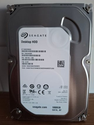 DISCO DURO SEAGATE BARRACUDA 1TB 7200RPM - NUEVO