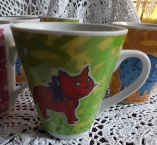 Set 6 Tazze Ceramicma Fiorucci Animali
