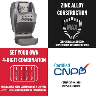 Cassaforte per chiavi Master Lock con sicurezza rinforzata