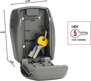 Cassaforte per chiavi Master Lock con sicurezza rinforzata