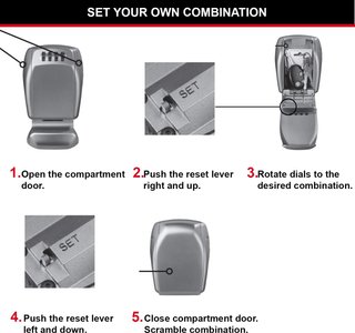 Cassaforte per chiavi Master Lock con sicurezza rinforzata