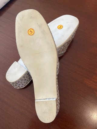 Sandalias fiesta vintage Lux doradas y plateadas