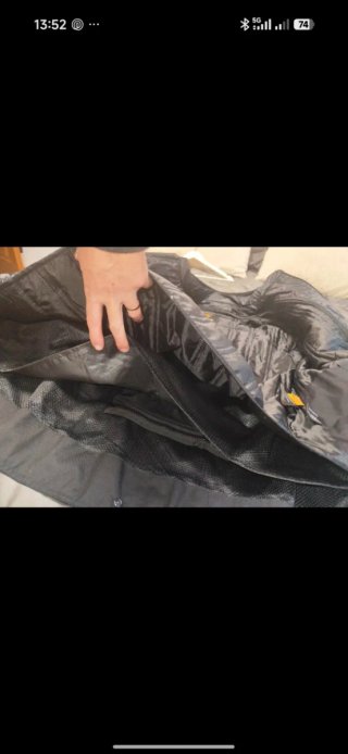 Chaqueta Moto ONBOARD Negra y Flúor 4 estaciones