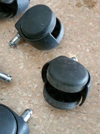 6 Ruedas Silla Escritorio Negras