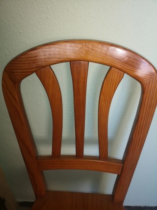5 Sillas madera maciza 5 cadires de fusta