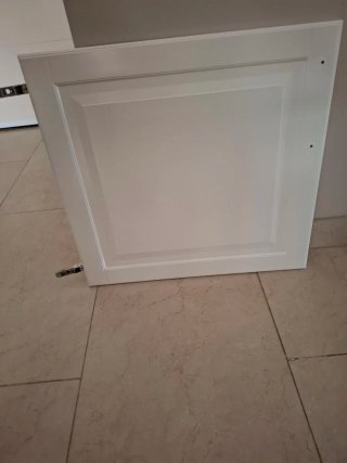 Panel de cocina blanco. Altos y bajos. 4 cajones.