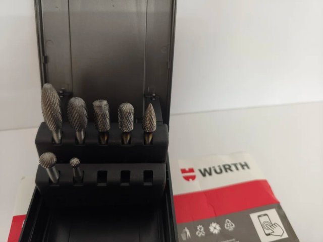 #625 Estuche conjunto 7 fresas metal Wurth