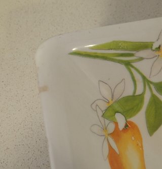 Vajilla C.M.S. Italy Porcelana Naranja