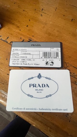 Bolso Prada Marrón Piel