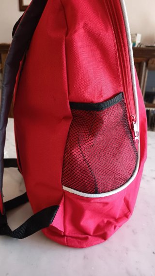 Zaino rosso e due sacche UEFA2016 CocaCola