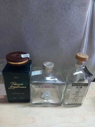 Bottiglie vuote di Gin - 6 pezzi