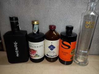 Bottiglie vuote di Gin - 6 pezzi