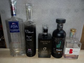 Bottiglie vuote di Gin - 6 pezzi