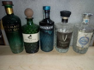 Bottiglie vuote di Gin - 6 pezzi