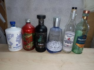 Bottiglie vuote di Gin - 6 pezzi