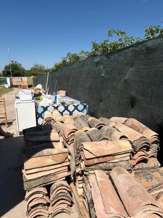 Tejas Árabes de Barro (Usadas) Medidas 45x24x20