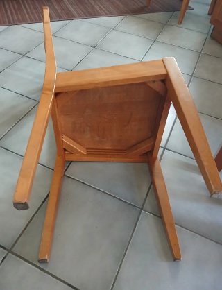2 Sedie Robuste Legno Massello Copat Menù