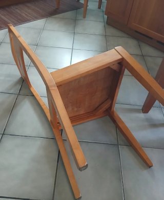 2 Sedie Robuste Legno Massello Copat Menù