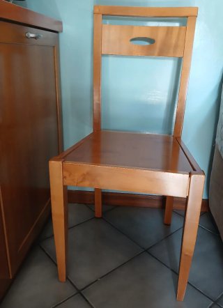 2 Sedie Robuste Legno Massello Copat Menù