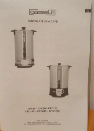Cafetera de filtro 60 tazas oficina  percolador