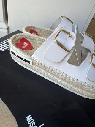 Ciabatte Love Moschino bianche donna 38
