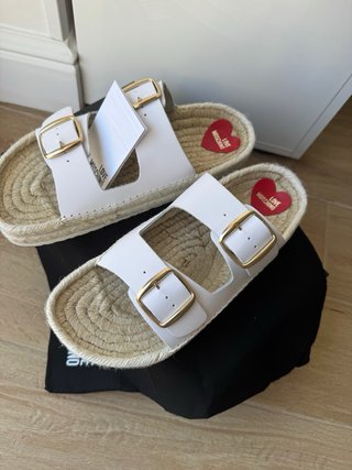 Ciabatte Love Moschino bianche donna 38