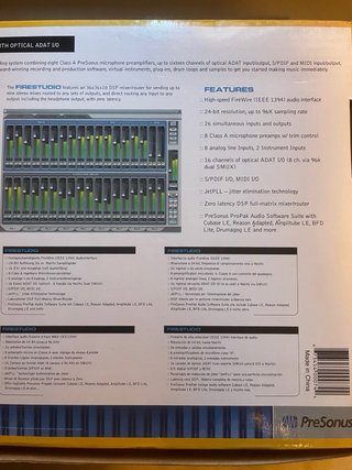 Interfaccia audio Presonus Firestudio 26x26 con Monitor Station Remote