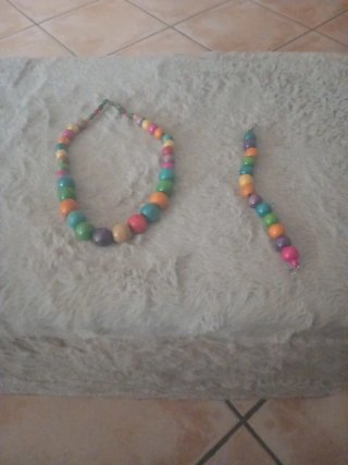 Collana  e bracciale              artigianale