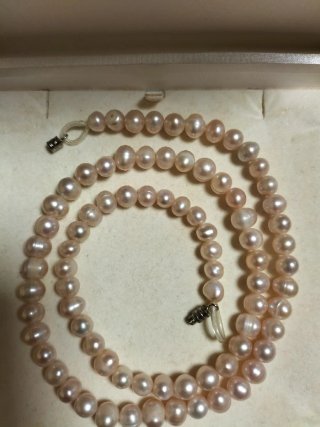 Collar Perlas Rosas Cultivadas