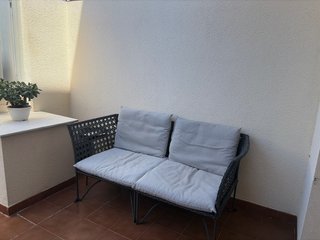 Divano da esterno in rattan e metallo