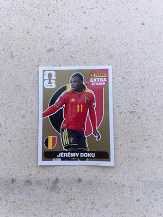 Carta Panini FIFA Extra Sticker Jérémy Doku